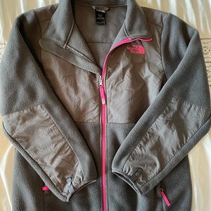 Grey & pink Northface jacket